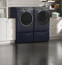 GE 7.8 Cu. Ft. Front-Load Dryer with Built-In Wi-Fi - GFD85ESMNRS - Dryer in Sapphire Blue