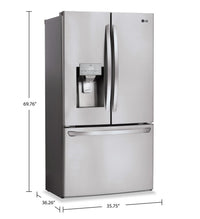 LG 28 Cu. Ft. French-Door Refrigerator with ThinQ® Technology - LRFS28XBS  | Réfrigérateur LG 28 pi³ à portes françaises avec la technologie ThinQMD - LRFS28XBS  | LRFS28XS