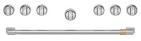 Café Handle and Knob Set for 36" Range in Brushed Stainless - CXPR6HKPTSS | Ensemble de poignées et de boutons Café acier brossé pour cuisinière de 36 po - CXPR6HKPTSS | CXPR6HSS