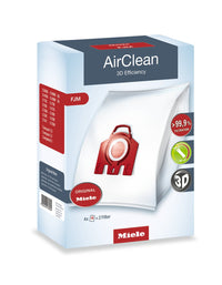 Miele AirClean 3D Efficiency FJM 4-Pack Dustbags - 10123220 | Sacs à poussière AirClean 3D Efficiency FJM de Miele, ensemble de 4 - 10123220 | 10123220
