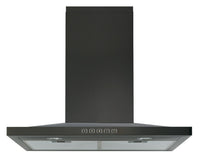 Broan 30" Designer Chimney Range Hood - BWS1304BLS - Range Hood in Black Stainless Steel