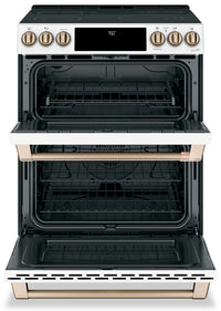 Café 6.7 Cu. Ft. Smart Front-Control Double Oven Electric Range - CES750P4MW2 | Cuisinière électrique Café à four double de 6,7 pi3 avec commandes à l’avant - CES750P4MW2 | CCES750W