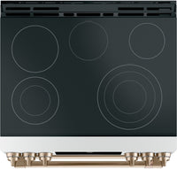 Café 6.7 Cu. Ft. Smart Front-Control Double Oven Electric Range - CES750P4MW2 | Cuisinière électrique Café à four double de 6,7 pi3 avec commandes à l’avant - CES750P4MW2 | CCES750W