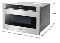 Thor Kitchen 24" 1.2 Cu. Ft. Microwave Drawer - TMD2401 | Four à micro-ondes tiroir Thor Kitchen de 1,2 pi³ – TMD2401 | TMD2401S