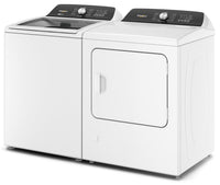 Whirlpool 5.4 - 5.5 Cu. Ft. Top-Load Washer and 7 Cu. Ft. Electric Dryer with Steam | Laveuse à chargement par le haut 5,4 pi³/5,5 pi³ et sécheuse électrique 7 pi³ Whirpool avec vapeur | WHTL505W
