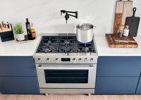Bosch 800 Series 3.5 Cu. Ft. Dual Fuel Freestanding Range - HDS8655C | Cuisinière hybride amovible Bosch de série 800 - HDS8655C | HDS8655C