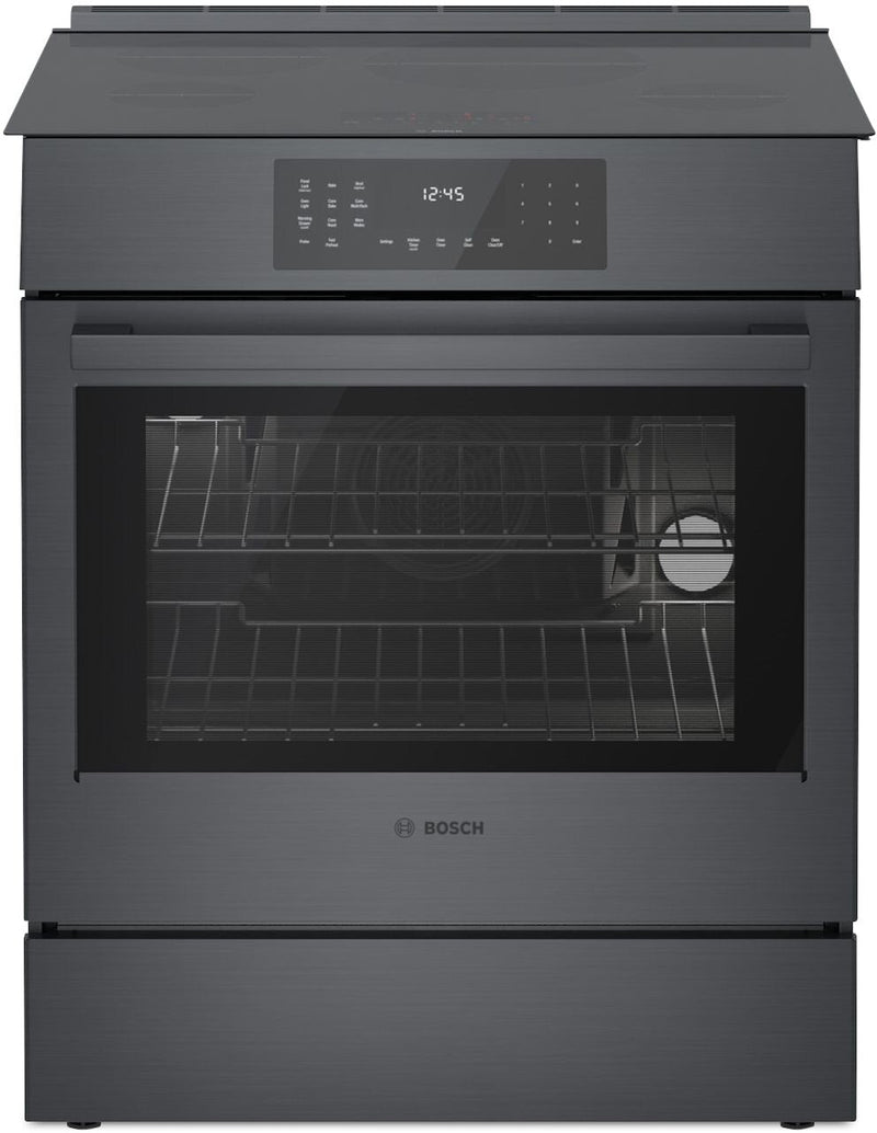 Bosch 4.6 Cu. Ft. 800 Series Electric Range with Induction Cooktop - HII8047C | Cuisinière électrique Bosch de série 800 de 4,6 pi3 avec surface de cuisson à induction - HII8047C | HII8047C