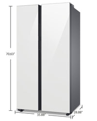 Samsung Bespoke 22.6 Cu. Ft. Counter-Depth Side-by-Side Refrigerator - RS23CB760012AA  | Réfrigérateur Bespoke de Samsung de 22,6 pi³ de profondeur comptoir à compartiments juxtaposés - RS23CB760012AA  | RS23CBWG