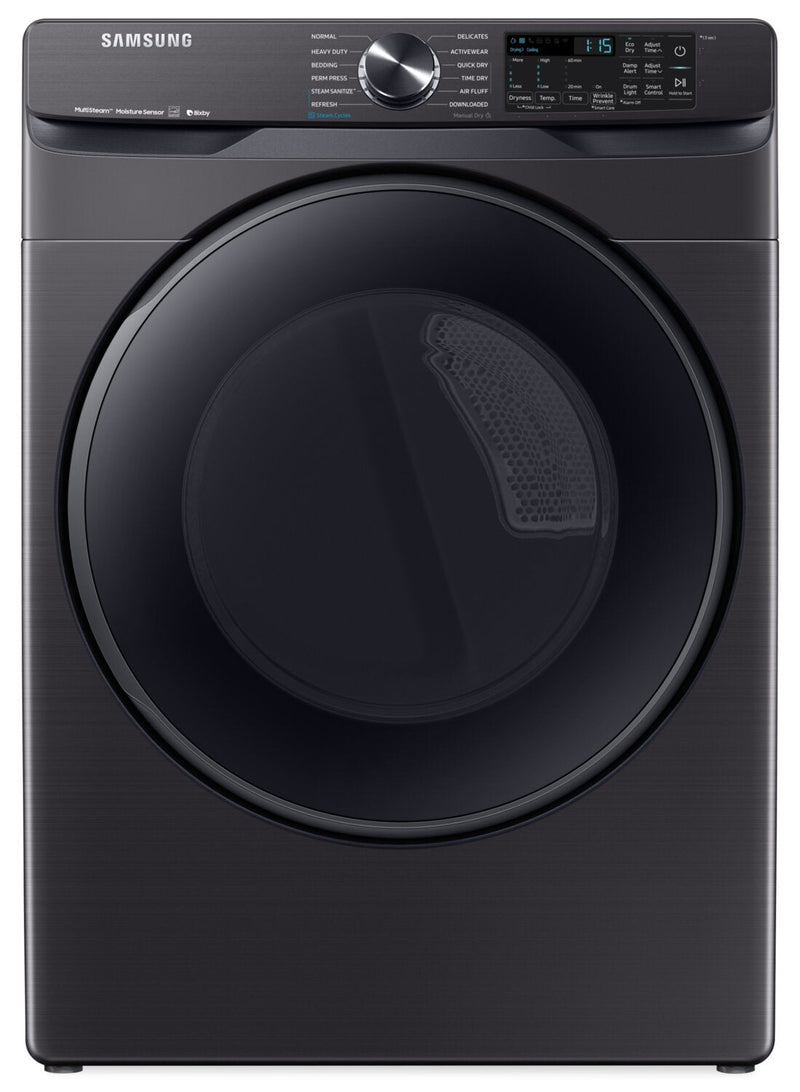 Samsung 7.5 Cu. Ft. Smart Electric Dryer with Steam Sanitize+ - DVE50R8500V/AC - Dryer in Black Stainless Steel