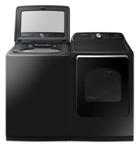 Samsung 6 Cu. Ft. Top-Load Washer and 7.4 Cu. Ft. Electric Dryer | Laveuse de 6 pi³ à chargement par le haut et sécheuse électrique de 7,4 pi³ de Samsung | SATL765V