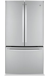 GE 23.1 Cu. Ft. Counter-Depth French-Door Refrigerator - GWE23GYNFS | Réfrigérateur GE de 23,1 pi³ à portes françaises de profondeur comptoir - GWE23GYNFS | GWE23GFS