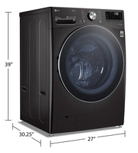 LG 5.2 Cu. Ft. AI Front-Load Washer with TrueSteam® - WM4100HBA | Laveuse IA LG à chargement frontal de 5,2 pi3 avec technologie TrueSteamMD – WM4100HBA | WM4100HB