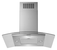Whirlpool 36" Curved Glass Island-Mount Range Hood - WVI51UC6LS | Hotte de cuisinière pour îlot Whirlpool de 36 po en verre courbé - WVI51UC6LS | WVI516LS