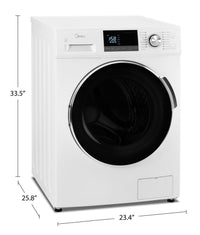 Midea 3.1 Cu. Ft. Front-Load Washer - MLH27N5AWWC | Laveuse Midea à chargement frontal de 3,1 pi3 - MLH27N5AWWC | MLH27N5W