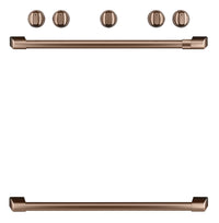 Café Knob and Handle Kit for Freestanding Range in Brushed Copper - CXFSGHKPMCU | Trousse de poignées et boutons Café cuivre brossé pour cuisinière amovible - CXFSGHKPMCU | CXFSGHCU