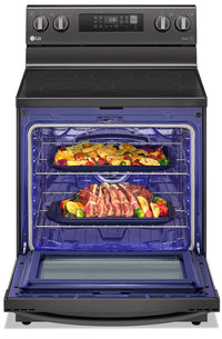 LG 6.3 Cu. Ft. Smart Convection Electric Range with Air Fry - LREL6323D | Cuisinière électrique intelligente LG de 6,3 pi3 à convection avec AirFry - LREL6323D | LREL632D