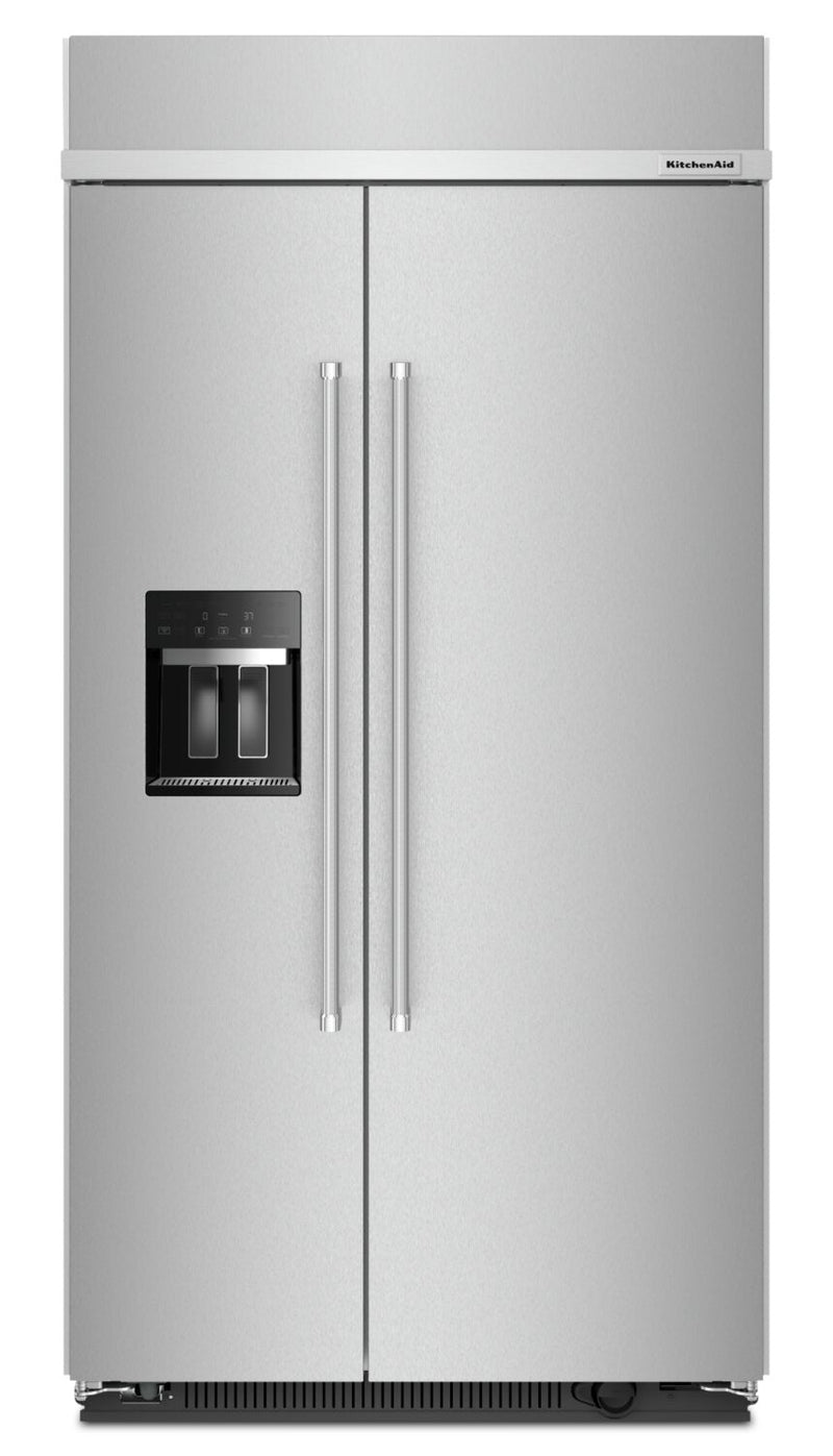 KitchenAid 25.1 Cu. Ft. Built-In Side-by-Side Refrigerator - KBSD702MPS | Réfrigérateur encastré KitchenAid de 25,1 pi³ à compartiments juxtaposés - KBSD702MPS | KBSD702S