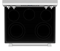 Maytag 5.3 Cu. Ft. Electric Range with Air Fry and AquaLift® - Fingerprint Resistant Stainless Steel… | Cuisinière électrique Maytag de 5,3 pi³ avec friture à air et technologie AquaLiftMD - acier inoxyda…