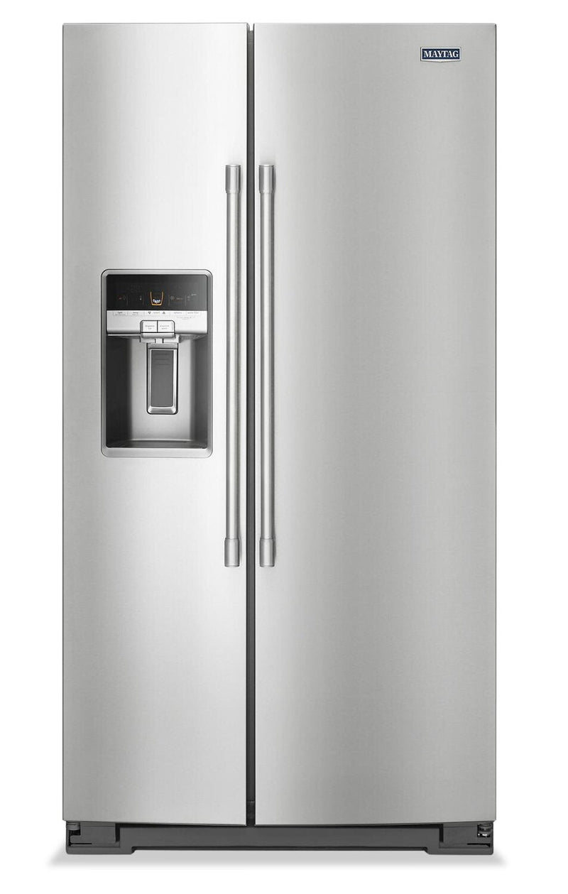 Maytag 21 Cu. Ft. Counter-Depth Side-by-Side Refrigerator - MSC21C6MFZ  | Réfrigérateur Maytag de 21 pi³ de profondeur comptoir à compartiments juxtaposés - MSC21C6MFZ  | MSC216FZ