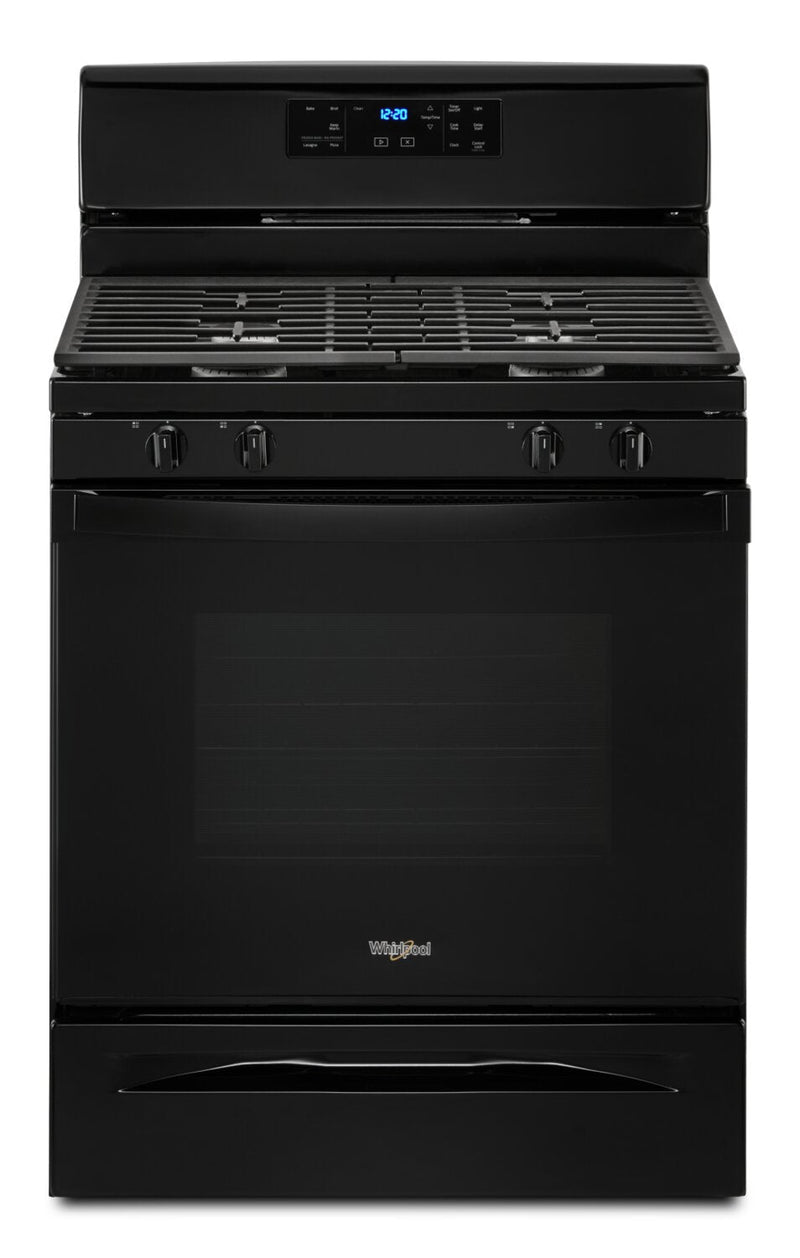 Whirlpool 5 Cu. Ft. Gas Range with Storage Drawer - WFG515S0MB | Cuisinière à gaz Whirlpool de 5 pi3 avec tiroir de rangement - WFG515S0MB | WFG515MB