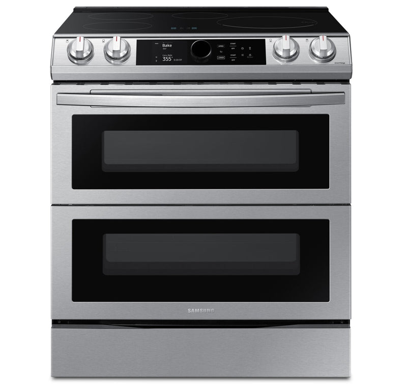 Samsung 6.3 Cu. Ft. Front Control Induction Range with Double Oven - NE63T8951SS/AC | Cuisinière Samsung de 6,3 pi³ à induction avec four double et commandes à l’avant – NE63T8951SS/AC | NE63T895