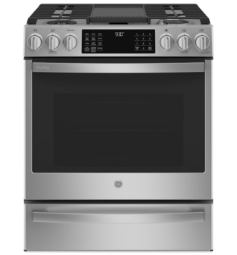 GE Profile 5.7 Cu. Ft. Dual Fuel Range - PC2S930YPFS | Cuisinière hybride GE Profile de 5,7 pi³ – PC2S930YPFS | PC2S93FS