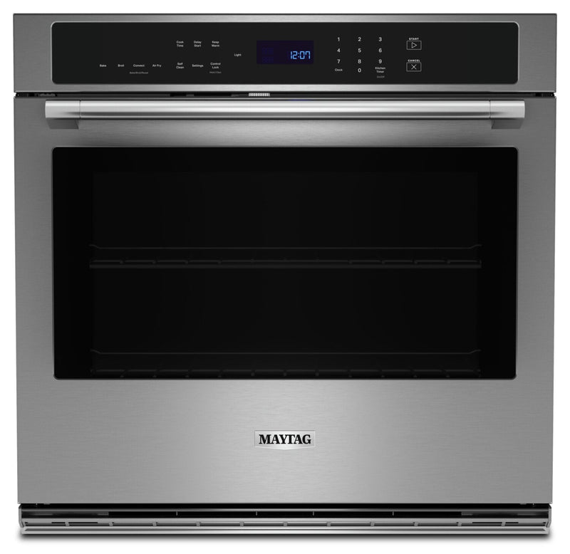Maytag 4.3 Cu. Ft. Single Wall Oven with Air Fry and Basket - MOES6027LZ | Four mural simple Maytag de 4,3 pi3 avec friture à air et panier - MOES6027LZ | MOES602Z