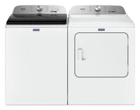 Maytag 5.4 Cu. Ft. Pet Pro Top-Load Washer and 7 Cu. Ft. Electric Dryer - White | Laveuse Pet Pro à chargement par le haut de 5,4 pi3 et sécheuse électrique de 7 pi3 de Maytag – blanches | MATL650W