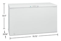 Frigidaire 14.8 Cu. Ft. Chest Freezer - FFCL1542AW | Congélateur coffre Frigidaire de 14,8 pi3 - FFCL1542AW | FFCL154W