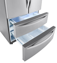 LG 23 Cu. Ft. Counter-Depth 4-Door French-Door Refrigerator with Internal Water Dispenser - LMWC23626S | Réfrigérateur LG de 23 pi³ à 4 portes françaises de profondeur comptoir avec distributeur d'eau interne - LMWC23626S | LMWC236S