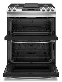 GE 6.7 Cu. Ft. Double-Oven Freestanding Gas Range - JCGSS86SPSS | Cuisinière amovible à gaz à four double GE de 6,7 pi³ – JCGSS86SPSS | JCGSS86S