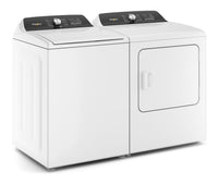 Whirlpool 5.2 Cu. Ft. Top-Load Washer and 7 Cu. Ft. Electric Dryer - White | Laveuse à chargement par le haut de 5,2 pi³ et sécheuse électrique de 7 pi³ de Whirlpool -blanches | WHTL501W