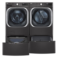 LG 6 Cu. Ft. Front-Load Washer and 9 Cu. Ft. Electric Dryer - Black Steel | Laveuse à chargement frontal de 6 pi³ et sécheuse électrique de 9 pi³ de LG - acier noir | LG8900LD