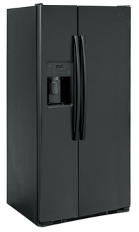 GE 23 Cu. Ft. Side-by-Side Refrigerator - GSS23GGPBB | Réfrigérateur GE de 23 pi3 à compartiments juxtaposés - GSS23GGPBB | GSS23GGB