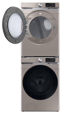Samsung 5.2 Cu. Ft. Front-Load Washer and 7.5 Cu. Ft. Electric Dryer - Champagne | Laveuse à chargement frontal 5,2 pi³ et sécheuse électrique 7,5 pi³ de Samsung - champagne | SAFL630C