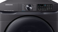 Samsung 5.8 Cu. Ft. Smart Front-Load Washer with Super Speed - WF50T8500AV/US - Washer in Black Stainless Steel
