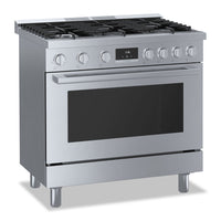 Bosch 800 Series 3.4 Cu. Ft. Industrial-Style Freestanding Gas Range - HGS8655UC | Cuisinière à gaz amovible Bosch de série 800 de 3,4 pi3 de style industriel - HGS8655UC | HGS8655U