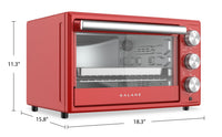 Galanz 0.9 Cu. Ft. Retro Toaster Oven with True Convection - GRH1209RDRM151 | Four grille-pain rétro Galanz de 0,9 pi³ avec convection véritable - GRH1209RDRM151 | GRH1209R
