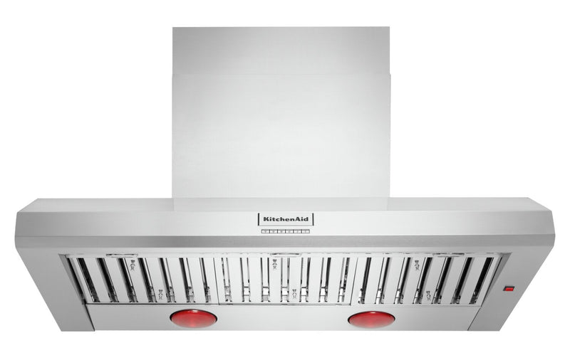 KitchenAid® 48" Commercial-Style Wall-Mount Canopy Range Hood - KVWC958KSS | Hotte de cuisinière murale à pavillon KitchenAid de style commercial de 48 po - KVWC958KSS | KVWC958S