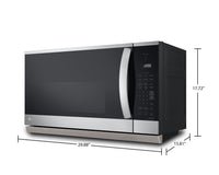 LG 2.1 Cu. Ft. Smart Over-the-Range Microwave with ExtendaVent® - MVEL2125F | Four à micro-ondes à hotte intégrée intelligent LG de 2,1 pi³ avec ExtendaVentMC - MVEL2125F | MVEL212F