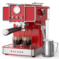 Galanz Retro Pump Espresso Machine - GLEC02RDRE14 | Machine à espresso rétro à pompe de Galanz - GLEC02RDRE14 | GLEC02RD