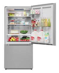 Midea 18.7 Cu. Ft. Bottom-Freezer Refrigerator - MRB19B7AST | Réfrigérateur Midea de 18,7 pi³ à congélateur inférieur - MRB19B7AST | MRB19B7S