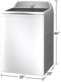 GE Profile 5.8 Cu. Ft. Top-Load Washer with Built-In Wi-Fi - PTW600BSRWS | Laveuse GE Profile à chargement par le haut de 5,8 pi³ avec Wi-Fi intégré - PTW600BSRWS | PTW600WS