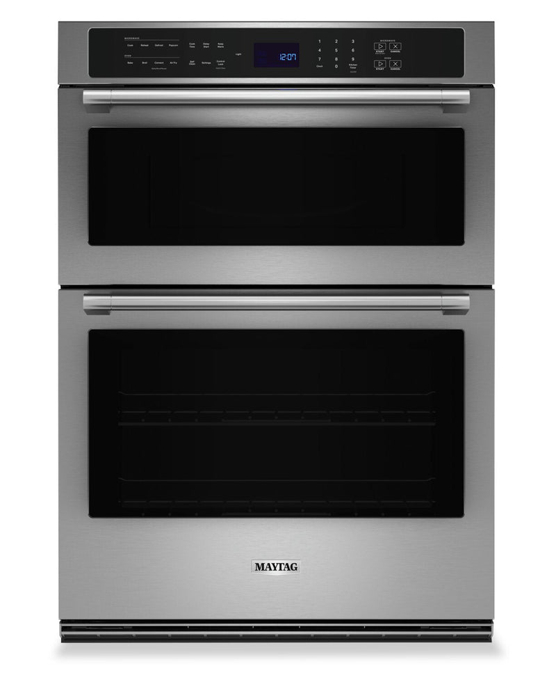 Maytag 6.4 Cu. Ft. Combination Wall Oven with Air Fry and Basket - MOEC6030LZ | Four mural combiné Maytag de 6,4 pi3 avec friture à air et panier - MOEC6030LZ | MOEC603Z