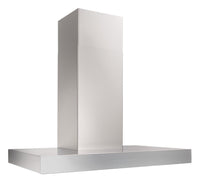 Venmar Ispira 36" Chimney Range Hood - WCB3I36SBS - Range Hood in Stainless Steel with Brushed Grey Glass 