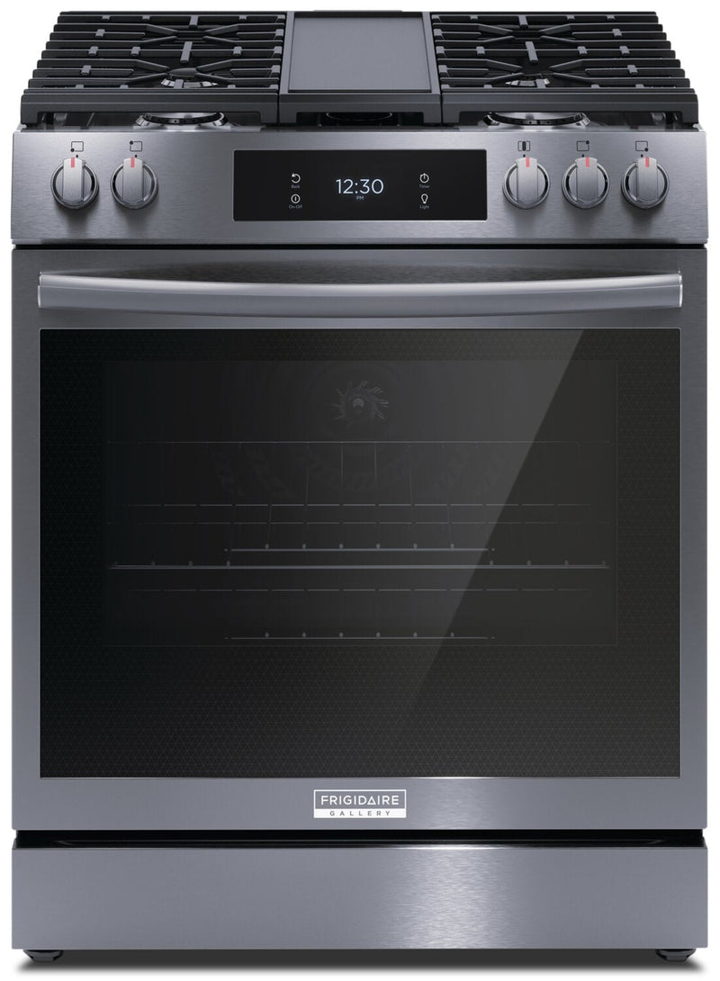 Frigidaire Gallery 6 Cu. Ft. Front-Control Gas Range with Total Convection - GCFG3060BD | Cuisinière à gaz Frigidaire Gallery de 6 pi3 avec commandes à l’avant et convection totale - GCFG3060BD | GCFG306D