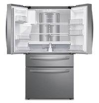 Samsung 28 Cu. Ft. 4-Door French-Door Refrigerator with Family Hub™ - RF28R7551SR/AC - Refrigerator in Stainless Steel