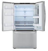 LG 23 Cu. Ft. InstaView™ Counter-Depth Refrigerator with Ice Maker - LFCC23596S | Réfrigérateur LG de 23 pi³ de profondeur comptoir avec hublot InstaViewMD et machine à glaçons - LFCC23596S | LFCC235S