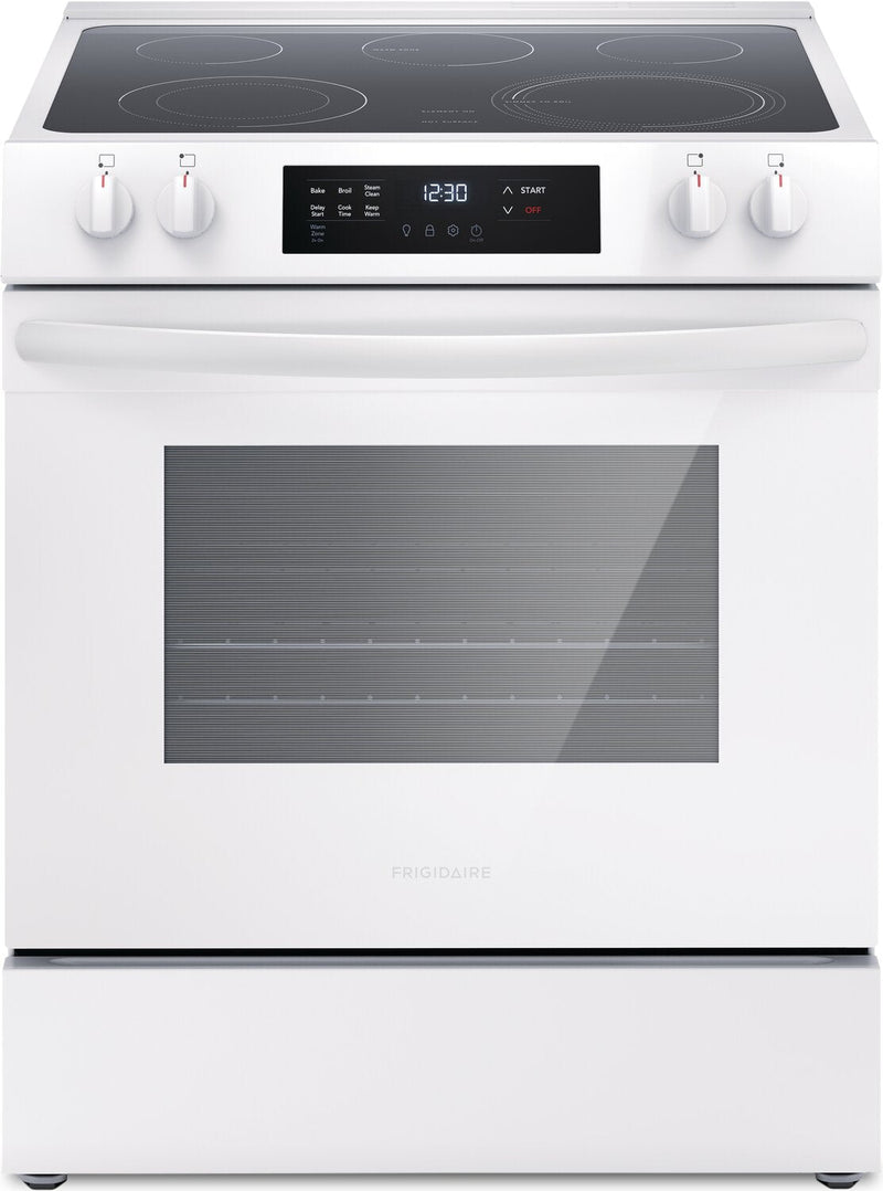 Frigidaire 5.3 Cu. Ft. Front-Control Electric Range - FCFE306CAW  | Cuisinière électrique Frigidaire de 5,3 pi3 avec commandes à l’avant - FCFE306CAW  | FCFE306W