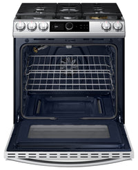Samsung Bespoke 6 Cu. Ft. Gas Range with Air Fry - NX60T8711SS/AC | Cuisinière à gaz Bespoke Samsung de 6 pi3 avec friture à air chaud - NX60T8711SS/AC | NX60T87S